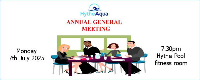 Annual General Meeting Mon 7th July 7.30pm